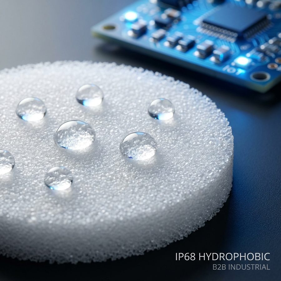 Custom Shape Sintered Porous PE Sensor Protection Filter Disc, IP68 Waterproof Breathable Vent Plug for IoT