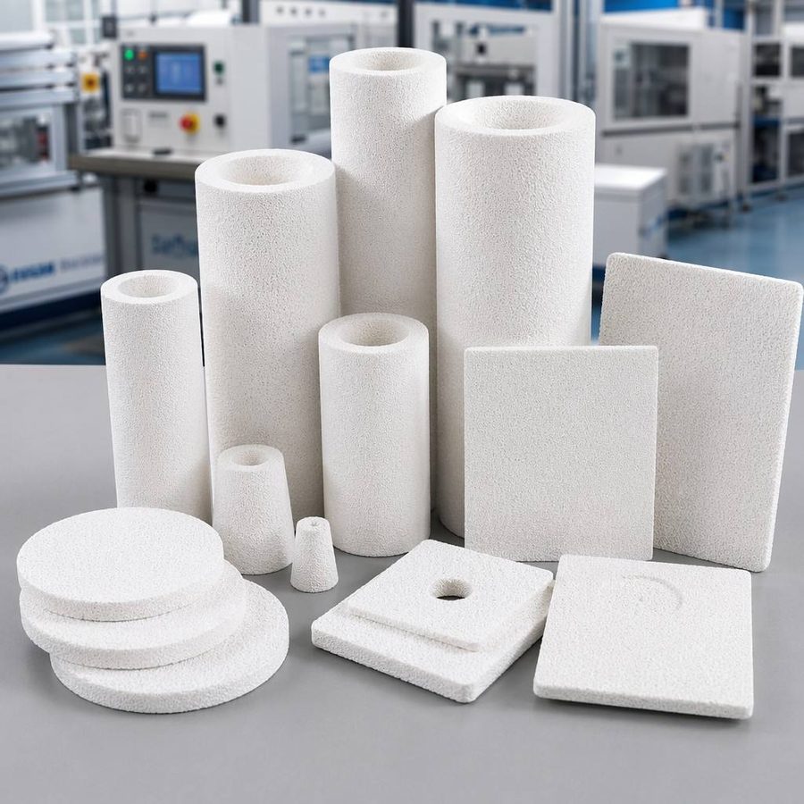 Customized Shape Sintered Porous PE Filter Sheet Plate Disc, High Density Polyethylene Filter Part